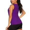 thumbnail image 3 of Sigee Purple for Women's Workout Tank Top,Running Tank Tops,Sleeveless Gym ClothesX-Large, 3 of 8