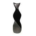 thumbnail image 1 of Sagebrook Home Vase Torsadé de 20 Po, Noir/argent, 1 of 1