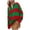 Green-01, variant on Ultrave Crew Neck Sweatshirts Women Half-Zip Striped Long Sleeve Womens Fall Fashion
