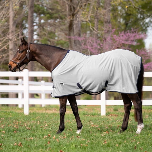 Miller's Fly sheet-Bright White with Navy Blue Trim-69