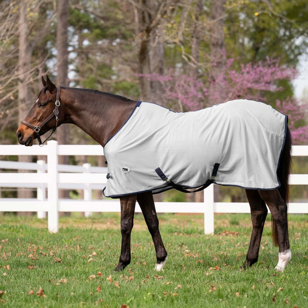 Miller's Fly sheet-Bright White with Navy Blue Trim-69