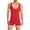 Red, variant on Men's Wrestling Leotard Stretchy Base Layers Boxer Singlet Athletic Bodysuit