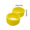 thumbnail image 4 of 2 Pieces Tennis Racket Grip Racket Handles Stretchy Ring Overgrip Fix Kit Grip Tape Finishing Protector Professional Outdoor Accessories Yellow, 4 of 9