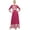 Burgundy, variant on Bimba Women's Casual Floral Digital Printed Long Black Maxi Designer Dress-4