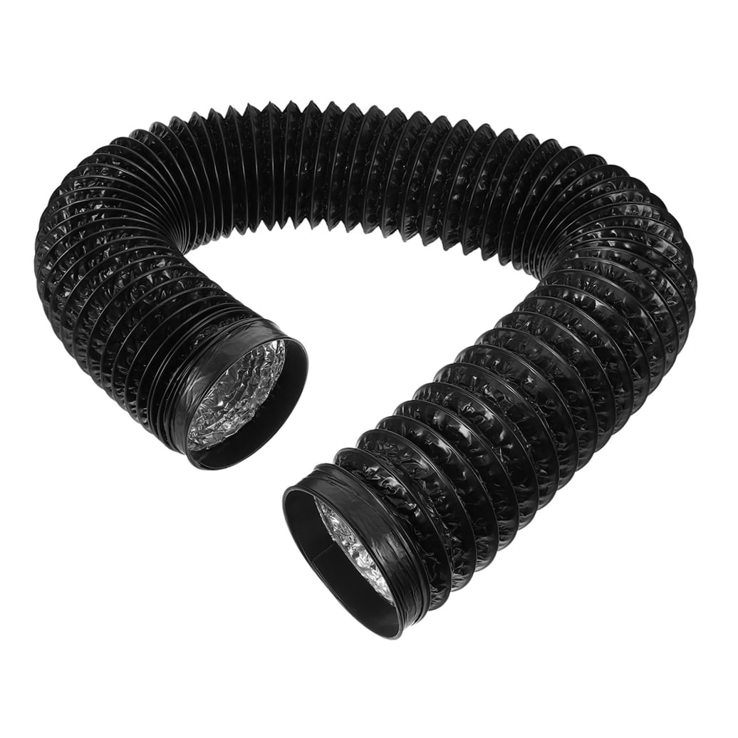 PTOOTP Black Aluminum Dryer Vent Hose Flexible for Efficient Dryer Exhaust and Easy Installation