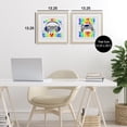 thumbnail image 3 of Rainbow Retro Gaming Phrases 2 Piece Birch Framed Print Under Glass Set, design by Kim Allen, 3 of 9