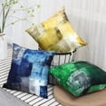 thumbnail image 5 of Alricc Set of 2 Blue Art Artwork Contemporary Decorative Gray Home Decorative Throw Pillow Covers Cushion Covers for Bedroom Sofa Living Room 18X18 Inches, 5 of 12