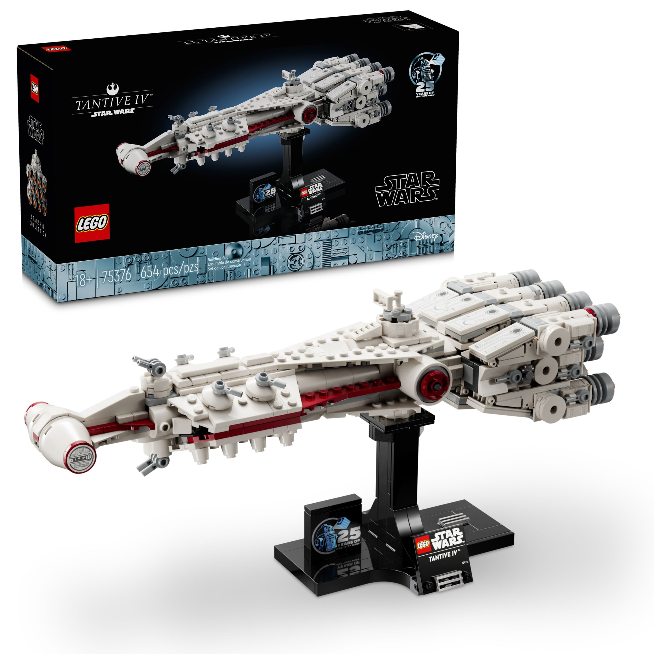 LEGO Star Wars: A New Hope Tantive IV Building Set for Adults - Birthday Gift Idea - Collectible Display Set for Star Wars Fans, Ages 18+ - 75376