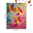 thumbnail image 3 of Colorful Flying Birds Watercolor Canvas Print, Wall Art Decor for Living Room Bedroom Office, 3 of 8