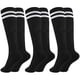thumbnail image 1 of Glooarm Medias de fútbol para niños, 3 pares, a rayas, hasta la rodilla, 1 of 6