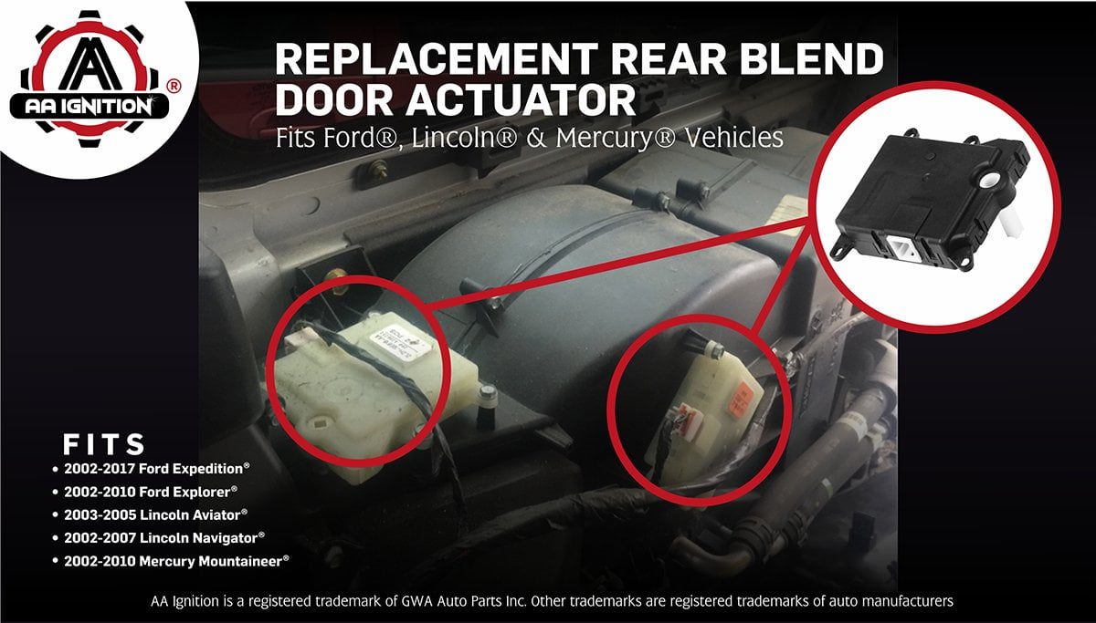 Air Conditioning Rear Blend Air Door Actuator 604 213