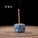 thumbnail image 1 of Xiao Hua piezas de soporte para incienso de piedra cruda de cristal azul natural, adorno de piedra de aromaterapia de cristal natural, quemador de incienso para base de incienso de Buda, 1 of 4