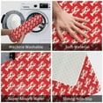 thumbnail image 3 of Sikiie Retro Lobsters Print Flannel Anti-slip Floor Mat 16x24in, Thickened Dustproof Entrance Door Mat Floor Mat for Kitchen, Bathroom, Laundry Room, 3 of 7