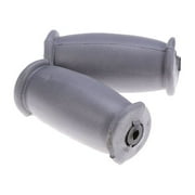 Zhiyie A Pair of Rubber Crutch Hand Grip Strong Crutches Handle Replacements Crutches Accessories(Grey)