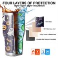 thumbnail image 7 of 30oz Colorful Halloween Pattern Tumblers Stainless Steel Tumbler with Lid and Straw,Vacuum Insulated Double Wall Travel Tumbler Cups Mug with Cleaning Brush for Coffee,Tea, 7 of 7