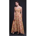 thumbnail image 3 of Bimba Floral Women Summer Printed V Neck Long MaxiÂ&nbsp;DressÂ&nbsp;Holiday Resort Wear-Medium, 3 of 6