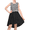 Black White Moire, variant on Girls' Sleeveless Chiffon Dress Black And White Zigzag Print High-Low Casual Summer Dresses 6 Years
