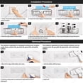 thumbnail image 5 of YOHOM Bathroom Shelves Shower Caddy Shower Basket Shampoo Shower Gel Holder Bathroom Organizer Storage Adhesive Kitchen Rack Wall with Hooks for Razor and Sponge Stainless Steel No Drilling, 5 of 6