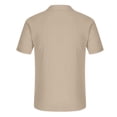 thumbnail image 6 of Scyoekwg Boys Short Sleeve Button Down Shirt Cotton Casual Solid Color Shirts with 2 Pockets Summer Comfy Tops for Kids, Khaki, 14-15 Years, 6 of 7