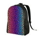 thumbnail image 2 of Balery Leopard Neon Rainbow Gradient Mochila - Mochila Estilosa y Duradera para Laptop de 15 Pulgadas con Tela Oxford Impermeable, 2 of 8