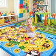 thumbnail image 4 of CAROMIO Washable Educational Game 4' x 6' Area Rug for Living Room Playroom Indoor Blue Carpet, 4 of 6