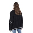thumbnail image 4 of Chouyatou Women's Open Front Stars Embroideried Cable Knit Cardigans Button Down Sweater Outwear, 4 of 5