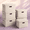 Beige-Medium -5 Pack, variant on Medium 15" 21 Quart Collapsible Stackable Storbwith Lids 5 Packs Beige Foldable Fabric Closet Boxes Heavy-duty Linen Cube Baskets Container For Bedroom Office (15 X 11 8)
