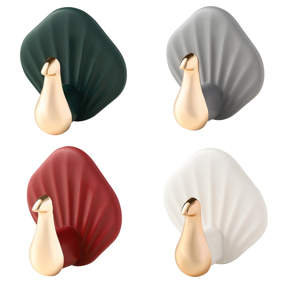 Adhesive Hooks Towel Hook Stick on Hooks Wall Hangers Waterproof Sticky