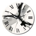 thumbnail image 2 of Designart "Neutral Abstract Expression IV" Abstract Shapes Oversized Wall Clock, 2 of 6