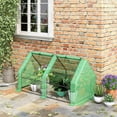 thumbnail image 2 of PetFurnishn 6' x 3' x 3' Portable Mini Greenhouse Outdoor Garden with Large Zipper Doors and Water/UV PE Cover, Green, 2 of 9