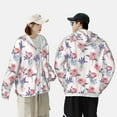 thumbnail image 6 of Daiia Lavender Flowers UPF 50+ Sun Protection Hoodie Jacket Lightweight Long Sleeve Sun Shirt for Women Men with Pocket Hiking Outdoor-Small, 6 of 9
