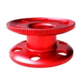 thumbnail image 1 of Lovoski Durable Aluminum Compact Finger Spool Dive Reel for Scuba Divers Red, 1 of 8