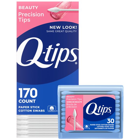 Bastoncillos de algodón Q-tips 170+30 unidades con puntas de precisión