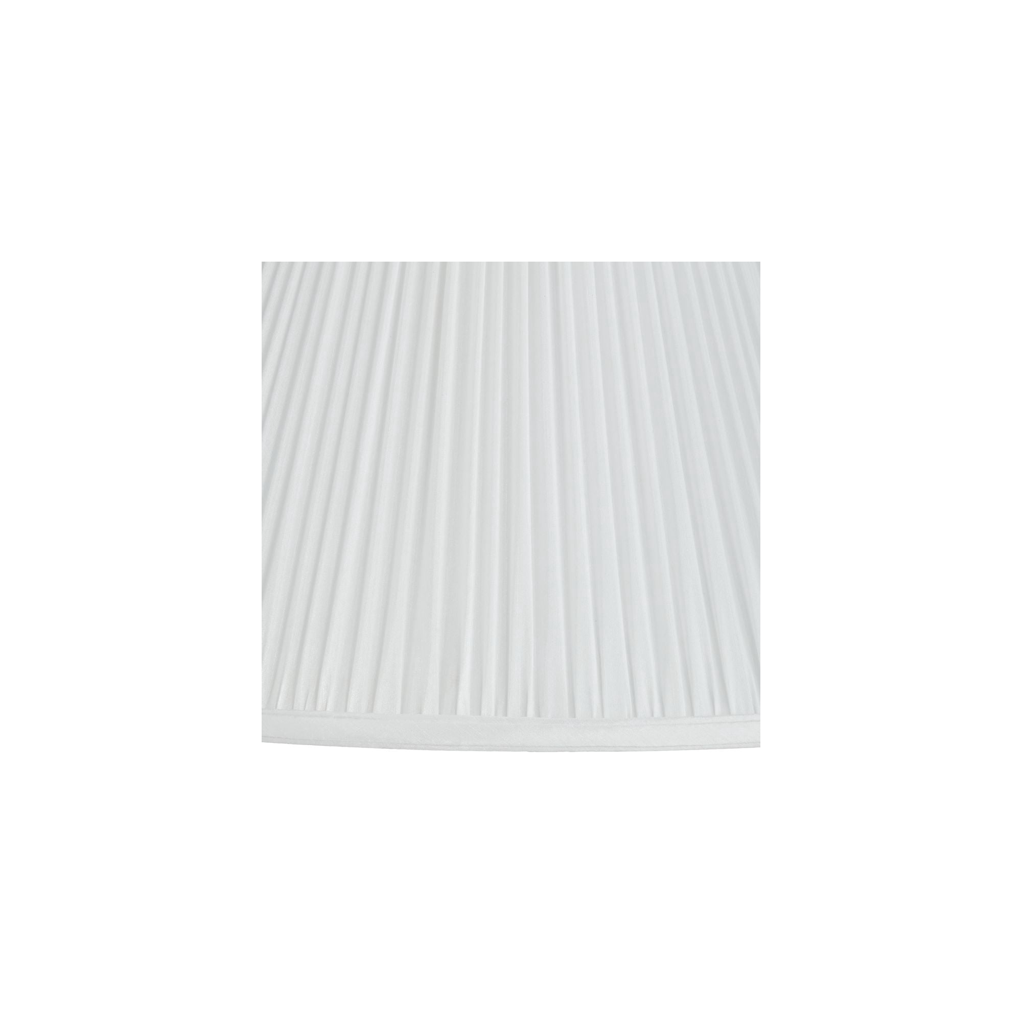 Springcrest White Mushroom Pleated Medium Empire Lamp Shade 7" Top x 16" Bottom x 12" Slant x 11.25" High (Spider) Replacement with Harp and Finial
