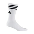 thumbnail image 1 of Adidas Chaussettes Mi-Mollet à Rayures Contrastées pour Hommes (Lot de 3), 1 of 4