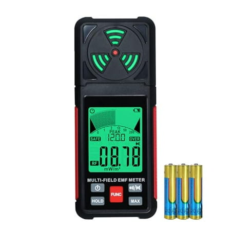 3-in-1 EMF ELF RF Meter: Portable Radiation Detector for EF/RF/MF/WiFi/Microwave – Suitable for Home, Office, Ghost Hunting | Electrical