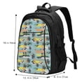 thumbnail image 5 of Balery Hawaiian Style Print USB Charging Backpack for Men and Women - Water-Resistant, Anti-Theft Laptop Backpack with USB Port for Travel, Work, School, and College, 5 of 7