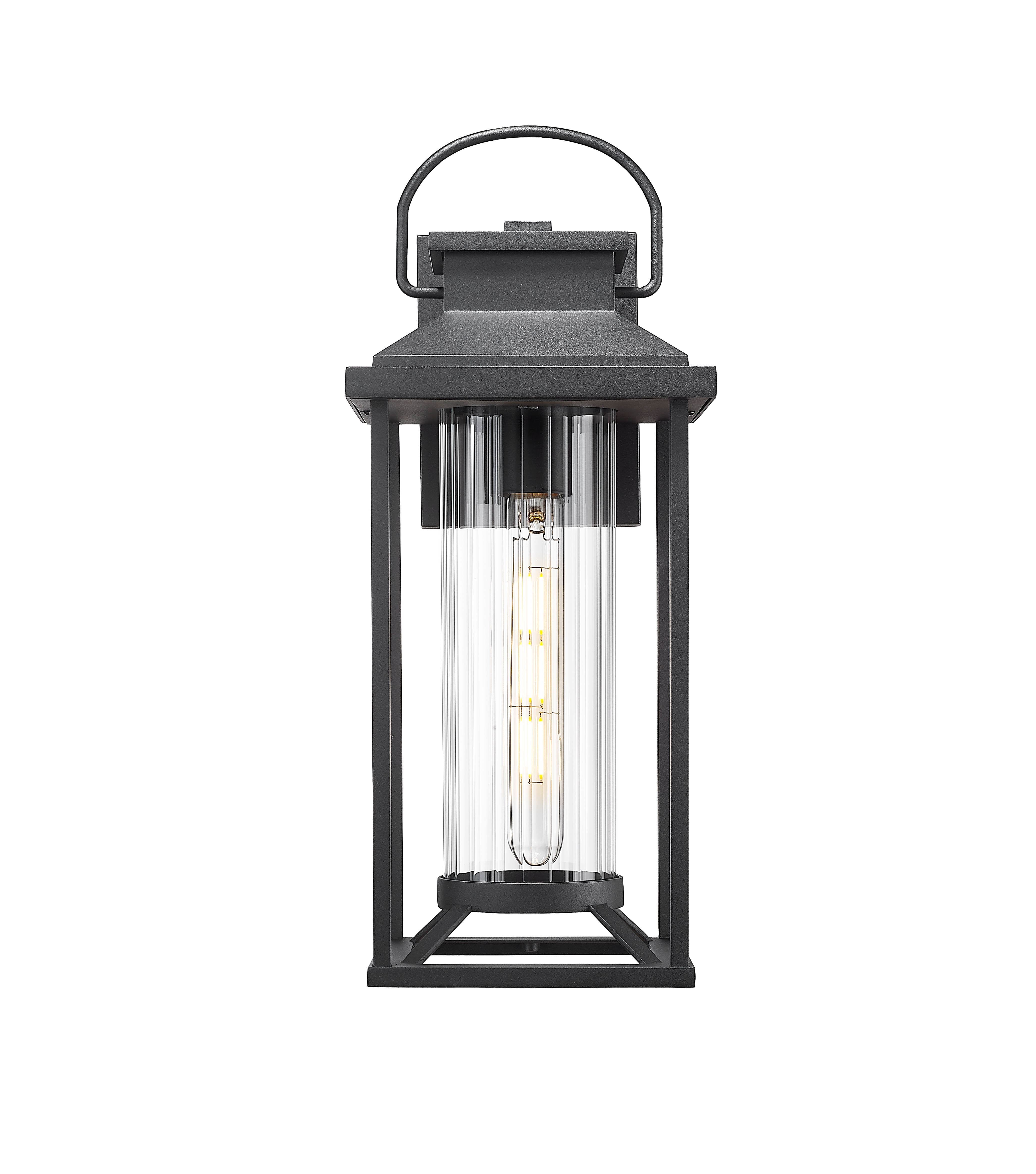 Outdoor Porch Lights, Textured Black Exterior Lighting Fixtures Wall Mount, Modern Outdoor Wall Sconce Lantern for House, Front Porch, Anti-Rust Waterproof Outdoor Garage Lights for Coach (1 pack)