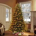thumbnail image 2 of CC Christmas Decor 7.5' Pre-lit Cascade Pine Artificial Christmas Tree - Clear Lights, 2 of 3