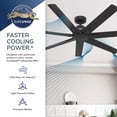 thumbnail image 6 of Hunter 60 inch Downtown ENERGY STAR® Matte Bronze Damp Rated Ceiling Fan and Wall Control, 6 of 15