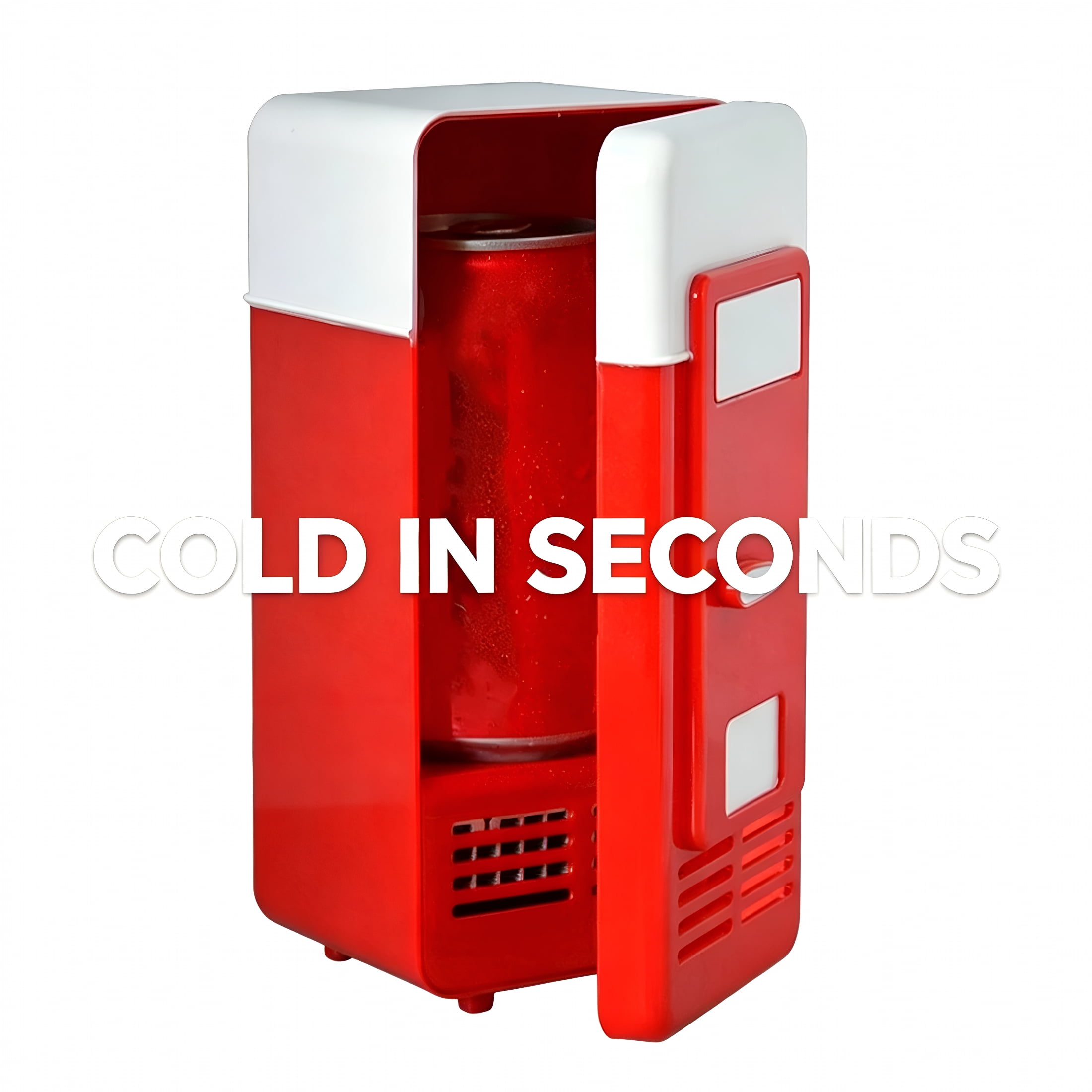 HIBIBUD Usb Mini Refrigerator,Portable Hot Cold Mini Fridge for Drinks,Usb-Powered Small Refrigerator for Cosmetics Skincare Medicine Office Desk Car
