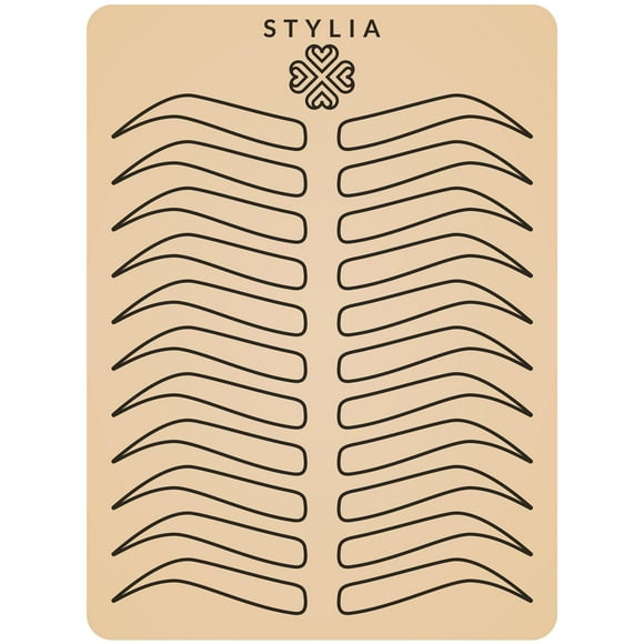Microblading Supplies Inkless Double Sided Practice Skin For Eyebrow Tattoos: Permanent Makeup Silicone Skins To Practice Brow Micro-Blading And Needling, Fake Skin Sheets (12 Bl