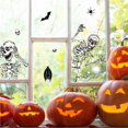 thumbnail image 2 of Moyic Pegatinas de esqueleto de Halloween, pegatinas para ventana, pegatinas para puerta de pared de cristal para decoración de fiesta de Halloween Decoración del hogar Moyic HA036937-00, 2 of 6