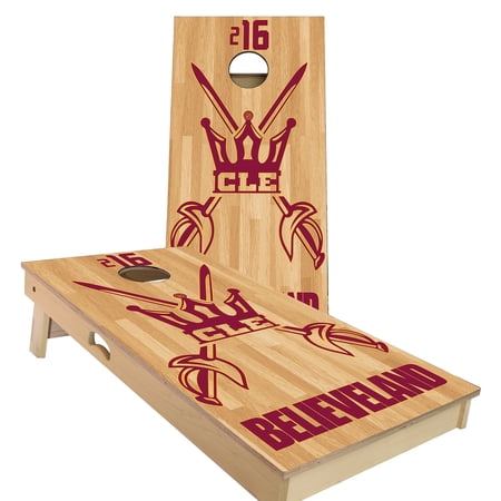 Skip's Garage | Clevelend Believeland Cornhole Board Set | Includes Boards & Bags | Choose Your Size & Accessories