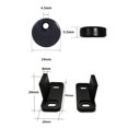 thumbnail image 2 of 1 Set Practical Barn Door Limiting Stopper Sliding Door Floor Guide (Black), 2 of 7