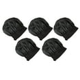 thumbnail image 1 of Gorros De Tela Satinada, Gorro De Dormir Transpirable De Textura De Alta Elasticidad, 5 Piezas Para Uso Doméstico, 1 of 7