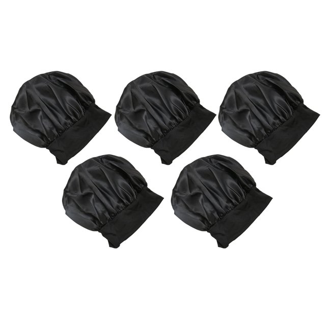 Gorros De Tela Satinada, Gorro De Dormir Transpirable De Textura De Alta Elasticidad, 5 Piezas Para Uso Doméstico