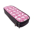 thumbnail image 6 of Picia Cute Poodle Dog Pattern Large Capacity PU Leather Pencil Case Organizer Pen Marker Holder Double Zipper Storage Bag Big Pencil Pouch for College Office, 6 of 6