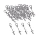 thumbnail image 5 of 50 broches de pesca, clips para equipo, accesorios de pesca compactos, de acero inoxidable 10mm, 5 of 9
