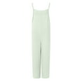 thumbnail image 4 of ClodeEU Women Wide Leg Jumpsuit ,Loose Sleeveless Overalls with Pockets ,Casual Baggy Jumpsuit Pant Green #,Womens Plus S, 4 of 4